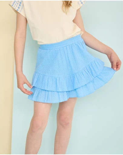 NONO - Naia Fully Embroidered Skirt - Kids-Teens