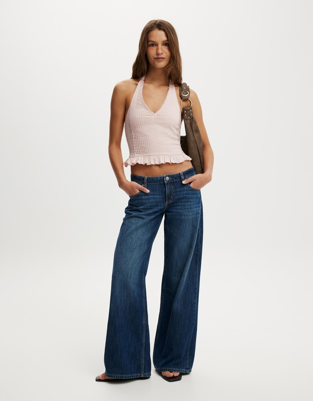Cotton On - Indigo Halter Top