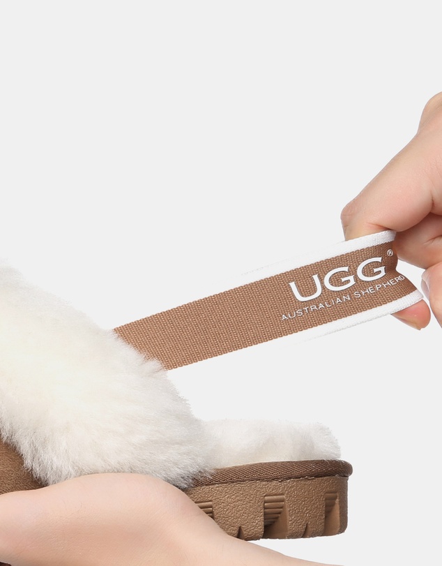 EVERAU - Australian Shepherd Ugg Waffle Plus Cow Suede Upper House Shoes