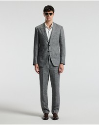 Calibre - Melange Linen Suit Jacket Iron