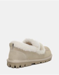 EVERAU - Australian Shepherd Ugg Rilee Loafer Cow Suede Upper House Shoes