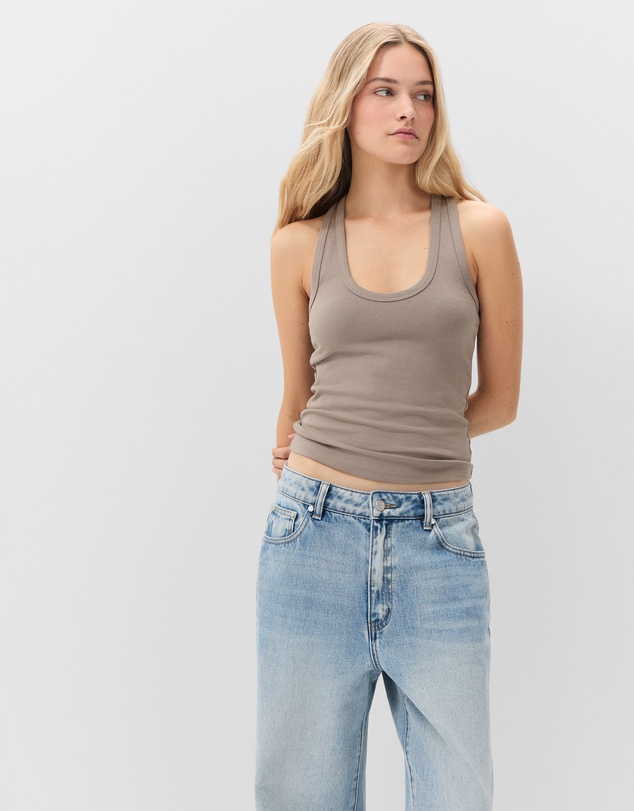 UNISON - Aus Cotton Scoop Neck Tank