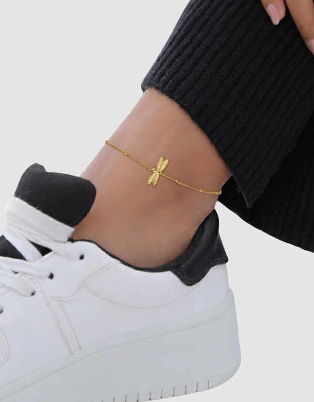 Elli Jewelry - Anklet Ball 925 Sterling Silver Gold-Plated