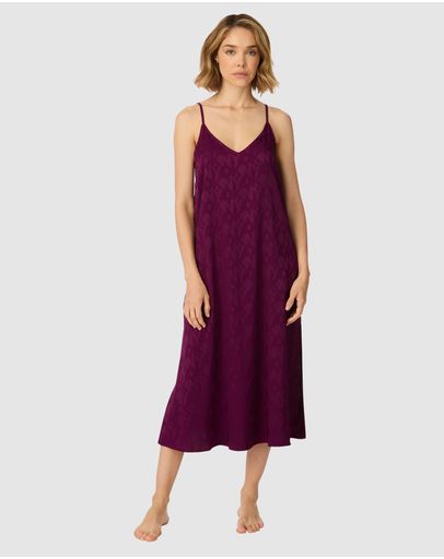 Deep Burgundy Logo Jacquard