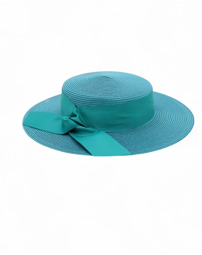 Morgan & Taylor - Clarke Racewear Boater in Teal Blue