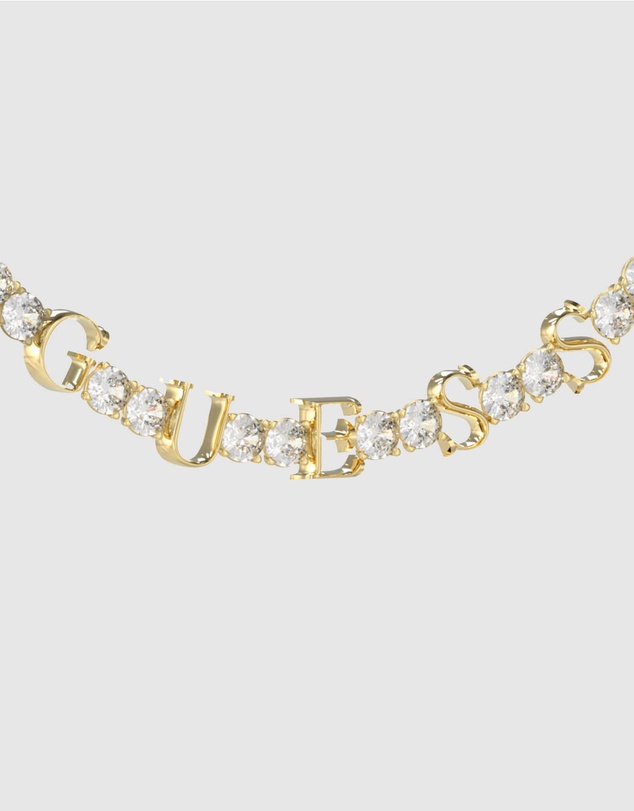 GUESS - Arm Party Gold Tone White Crystal Bracelet