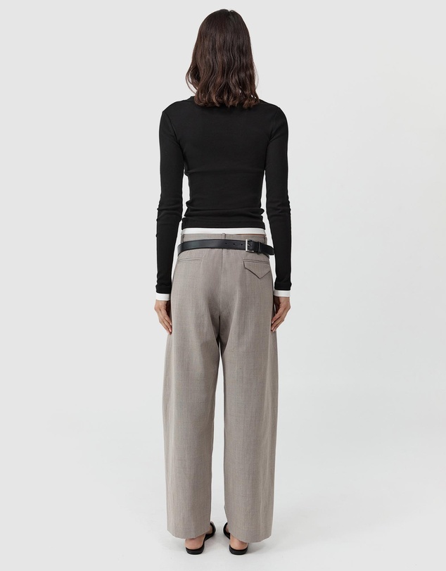 St. Agni - Organic Cotton Layered Long Sleeve Top