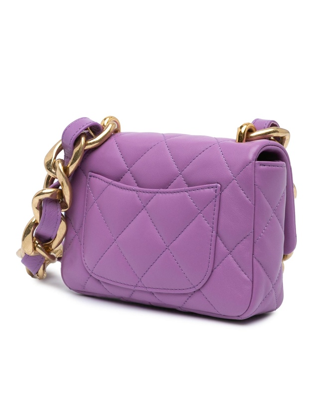 Pre-Loved by Azura Reborn - Pre-Loved chanel Mini Flap Bag Lambskin Chain Strap