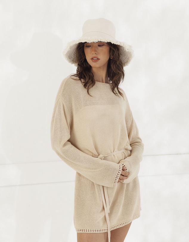 Morgan & Taylor - Cameron Bucket Hat in Beige
