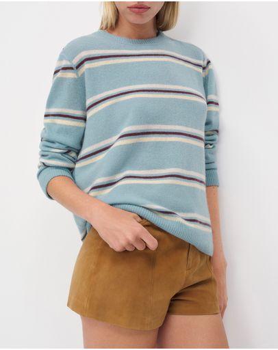 Turquoise Multi Stripe