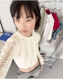 Bershka - Cable-knit Sweater