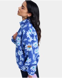 Roxy - Womens Jive Talking Binded Half Zip Fleece Jumper