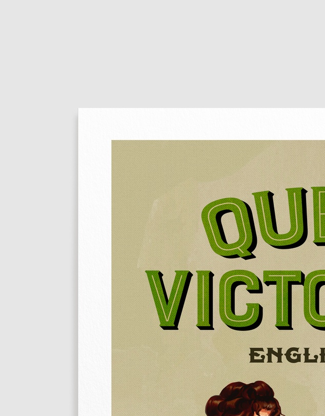 Olive et Oriel - Queen Victoria English Gin Bath Pinup Girl by The Whiskey Ginger Art Print