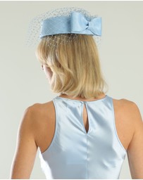Morgan & Taylor - Jacqui Racewear Pillbox Hat in Blue