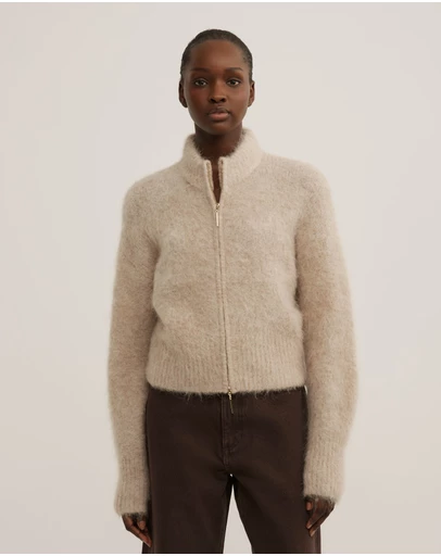 Witchery - Fluffy Funnel Bomber Jacket