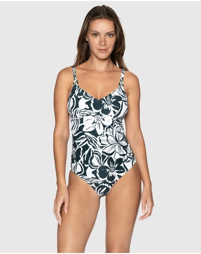 Nip Tuck Swim - Green Nostaligic Summer Teresa One Piece