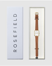 Rosefield - The Octagon XS Brown Leather Watch