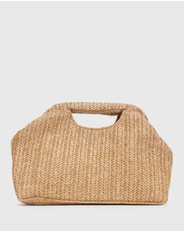 Betts - Holiday Raffia Handheld Clutch Bag