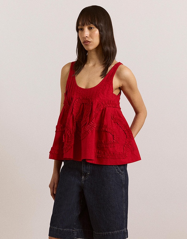 Damson Madder - Stella Ruffle Cami