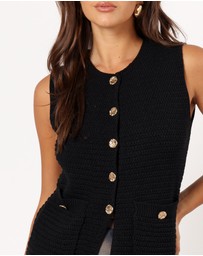 Petal & Pup - Blair Knit Vest - Black