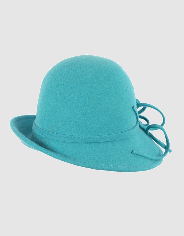 Max Alexander - Winter Felt Turquoise Cloche Hat