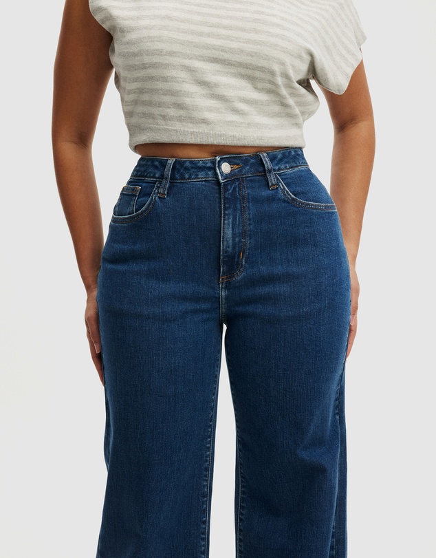 Cotton On - Curvy Stretch Wide Jeans