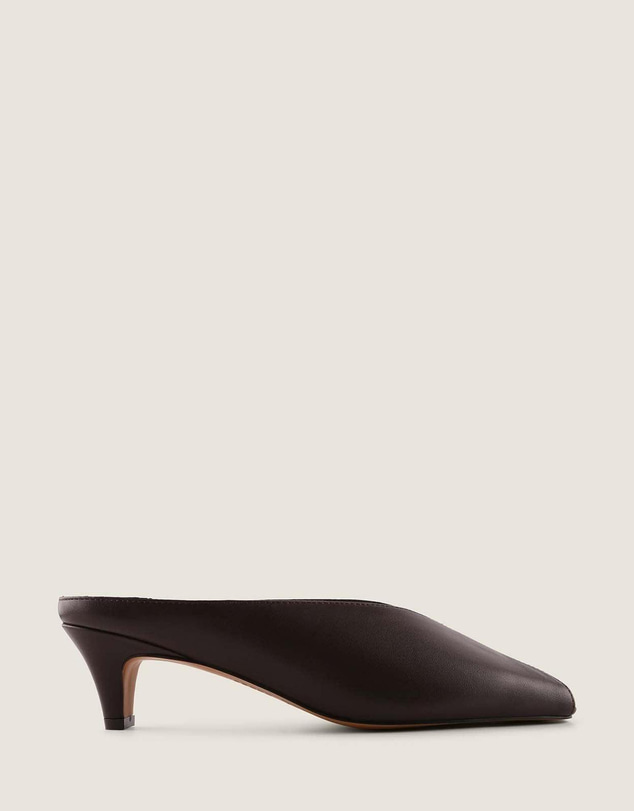 Shelly Shen - Cosmo Low Heels Brown Leather