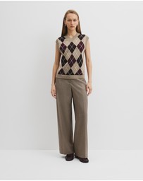 Country Road - Argyle Knit Vest