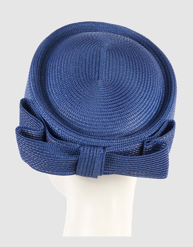 Max Alexander - Royal Blue Braid Pillbox Hat
