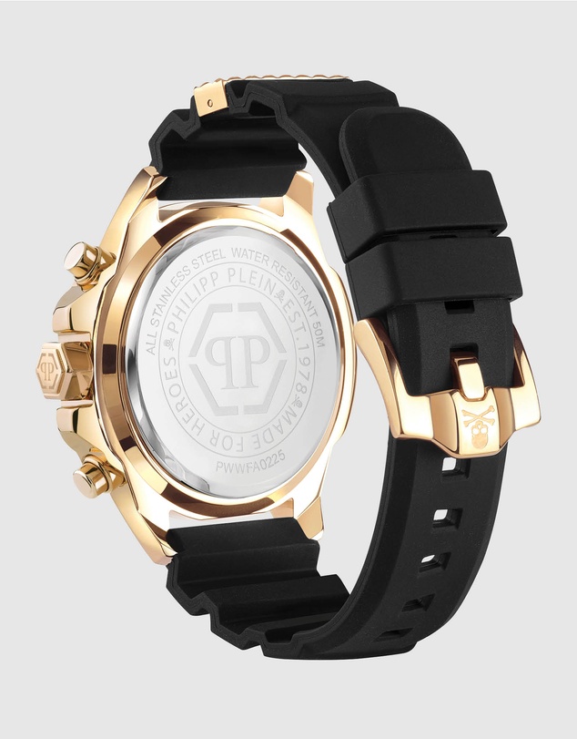 Philipp Plein - THE $KULL CHRONO 44mm Gold-Tone Multifunction