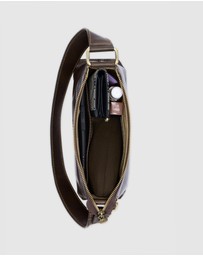Florence - The Laura Chocolate Leather Shoulder Bag