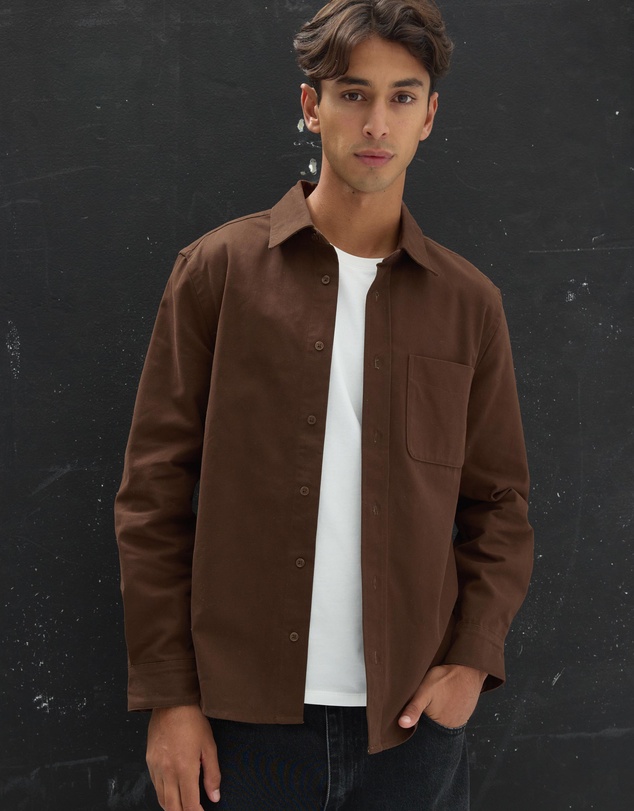 AERE - Brushed Cotton Overshirt