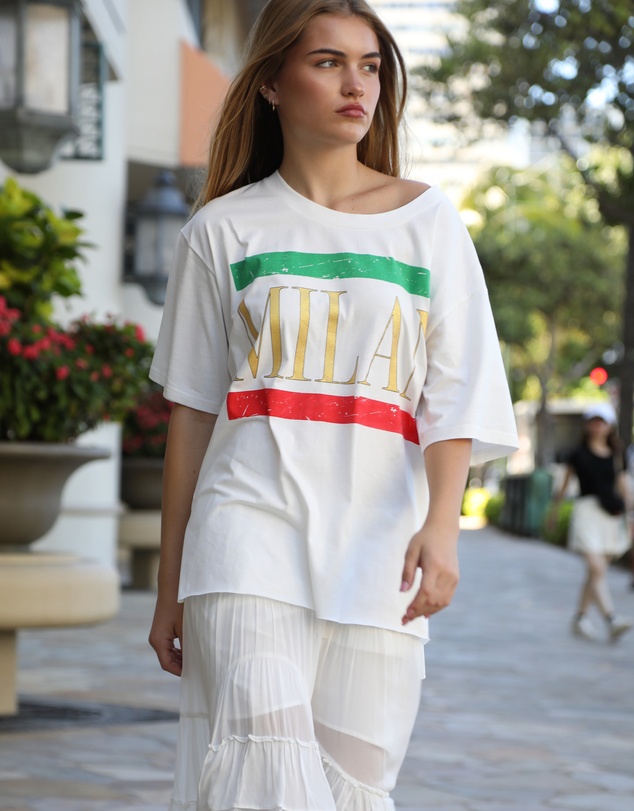 Belle & Bloom - I Love Milan Oversized T-Shirt