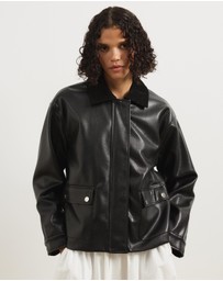 Atmos&Here - Mabel Leather Look Jacket
