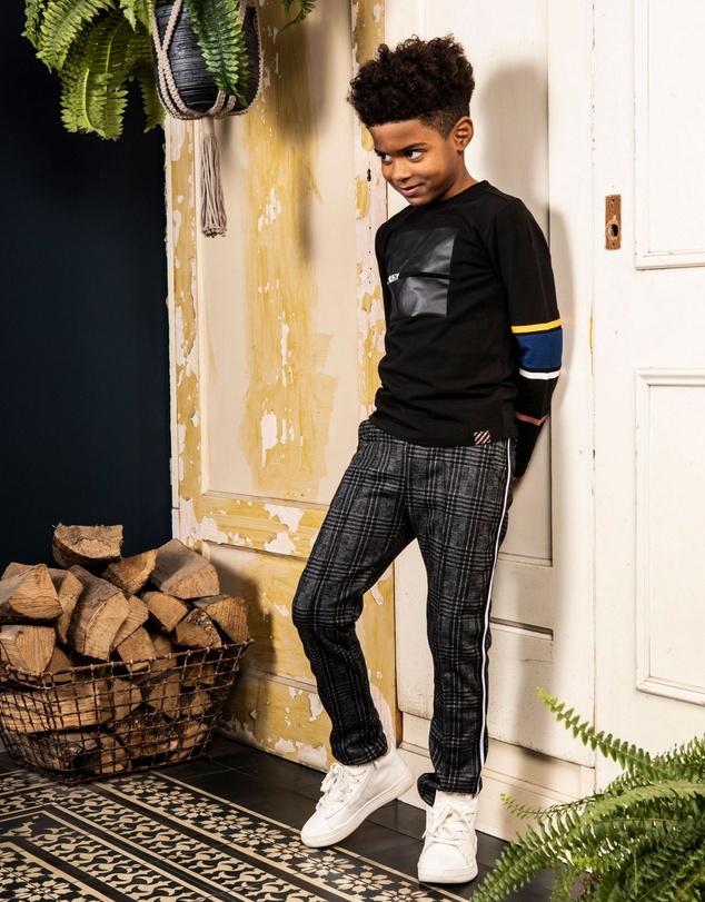 B.Nosy - Long Sleeve Top with Printed Stripes - Kids-Teens