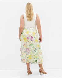 City Chic - Skai Print Maxi Skirt