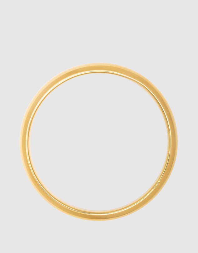 Nialaya Jewellery - Classic 12mm Round Bangle in Gold