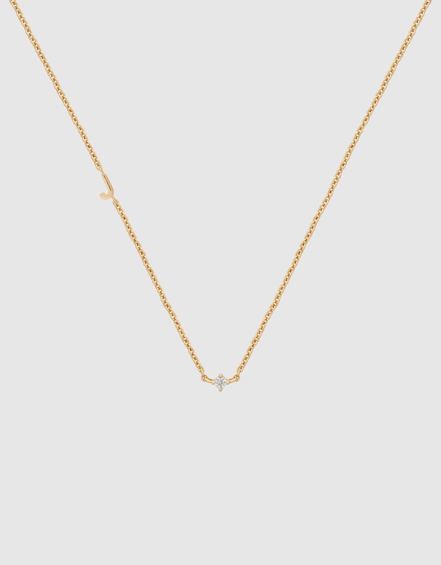 YCL  - Petite Initial Necklace J
