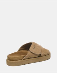 EVERAU - EverAU Ugg Lilac Cow Suede Upper Sandals