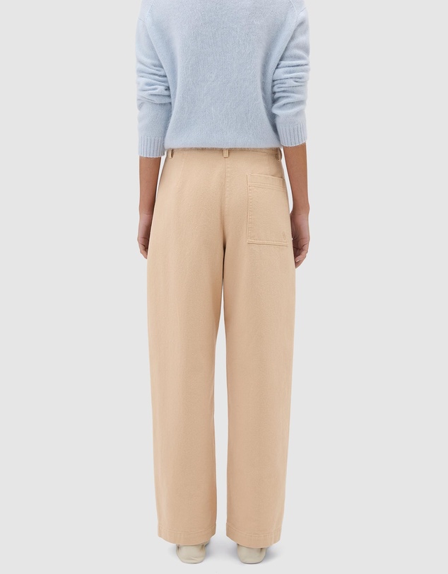 Oroton - Barrel Twill Leg Pants
