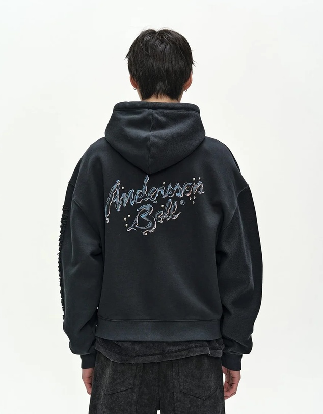 Andersson Bell - Patchwork Liquid Logo Hood Zip-Up