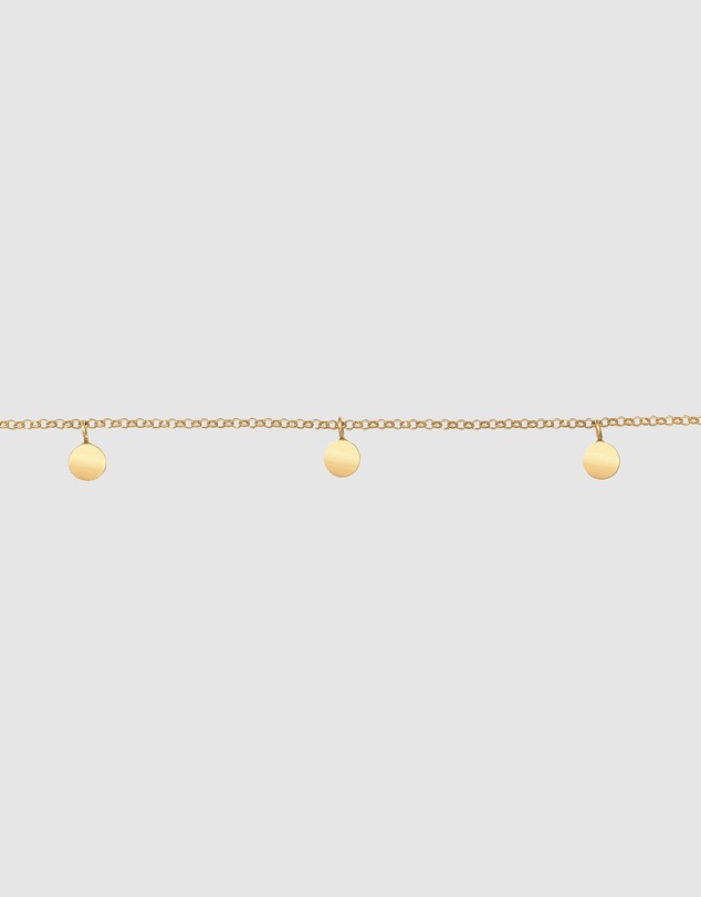 Elli Jewelry - Boho Choker Necklace in Gold-Plated 925 Silver