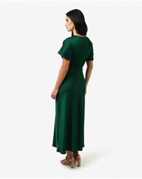 Forcast - Catalina V-Neck Satin Dress