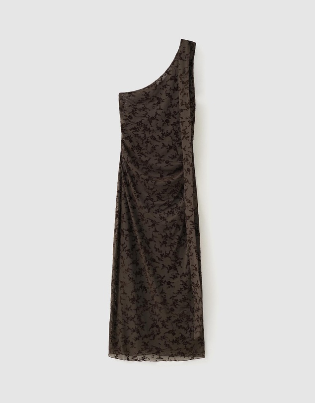 M.N.G - Devore Dress with Bow Detail