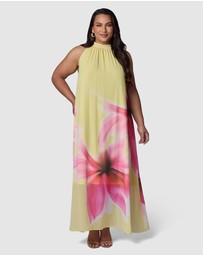 Pink Dusk by Curve Project - Savage Heat Maxi Dress