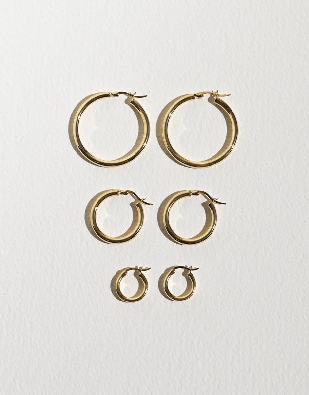 SAINT VALENTINE - Classic Hoops Small - Gold