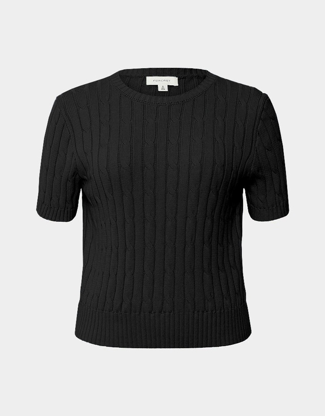 Forcast - Anita Short Sleeve Cable Knit