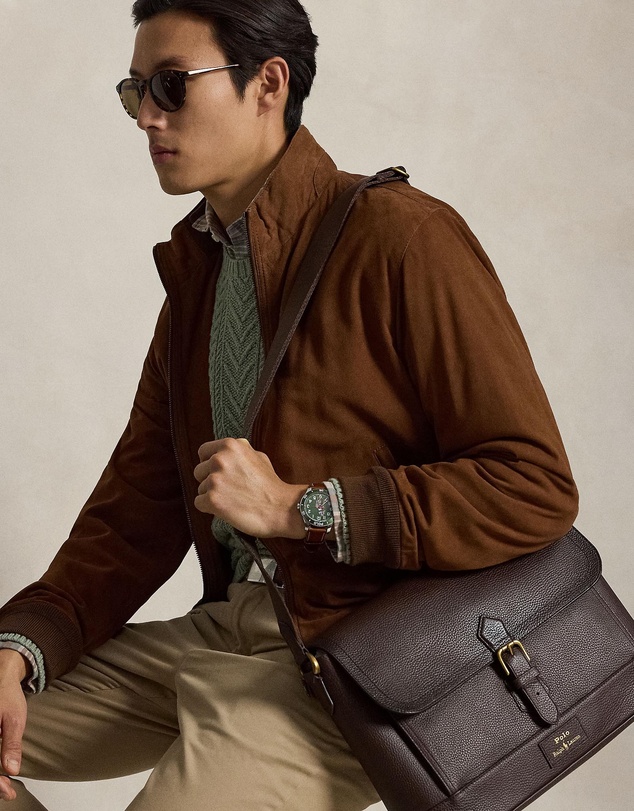 Polo Ralph Lauren - Pebbled Leather Messenger Bag