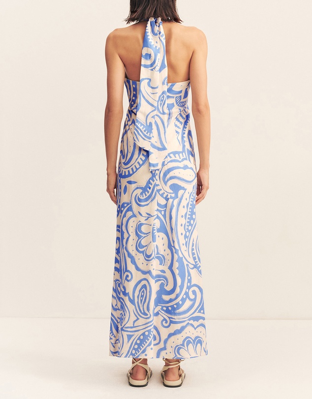 Shona Joy - Francis Ruched Halter Maxi Dress