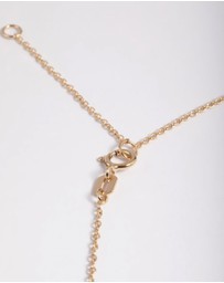 Lovisa - Gold Plated Sterling Silver Cubic Zirconia Heart Necklace